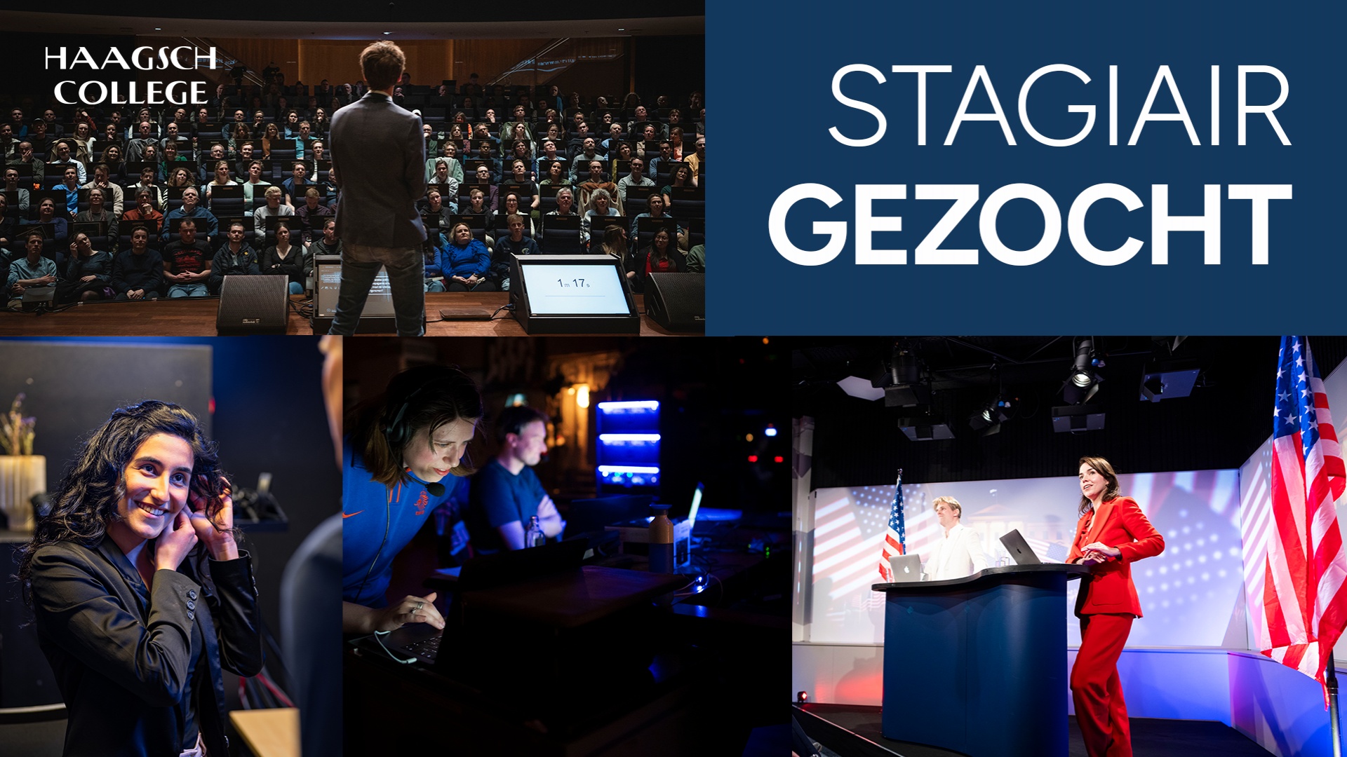 Vacature: Haagsch College zoekt een productiestagiair!